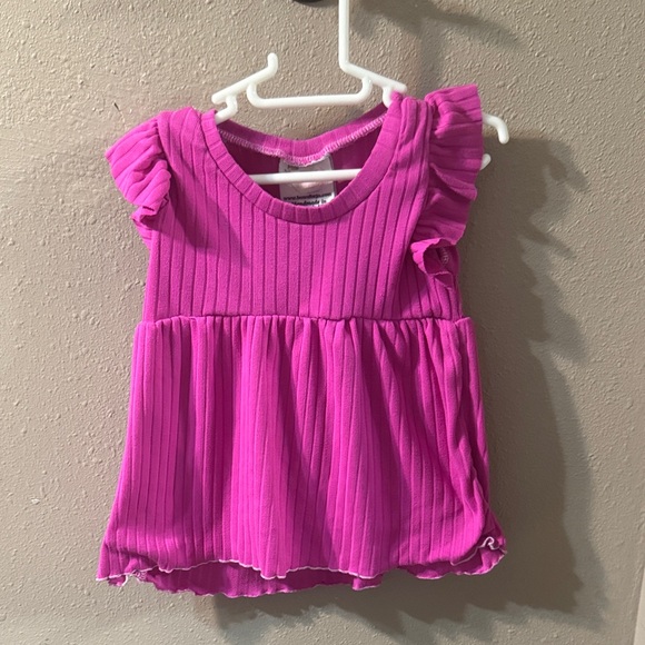 Pink Ruffled Kids Dress - Picture 1 of 3